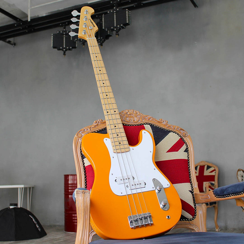 Фото Бас-гитара Kononykheen Guitars BREED-42-bass, оранжевая