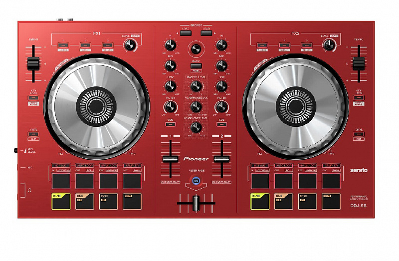PIONEER DDJ-SB-R DJ-контроллер для SERATO, цвет красный в магазине Music-Hummer