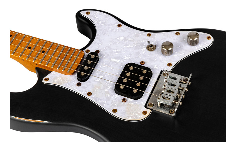 Фото Электроукулеле тенор FLIGHT Pathfinder Tenor BK Relic, чёрный