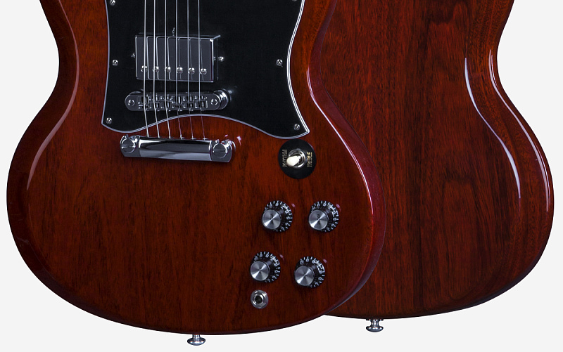 Фото GIBSON SG Standard 2016 T Heritage Cherry Chrome, электрогитара с кейсом, цвет красный