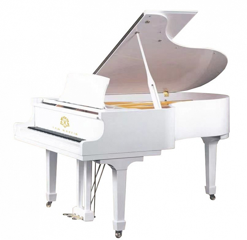 Рояль акустический Sam Martin GP-186W, цвет белый в магазине Music-Hummer