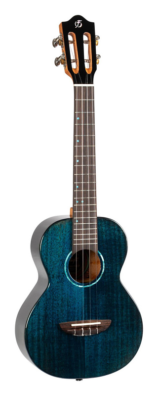 Фото Укулеле тенор FLIGHT IRIS Tinta Tenor TDB, прозрачный синий