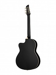 Акустическая гитара, с вырезом, черная Caraya C931-BK