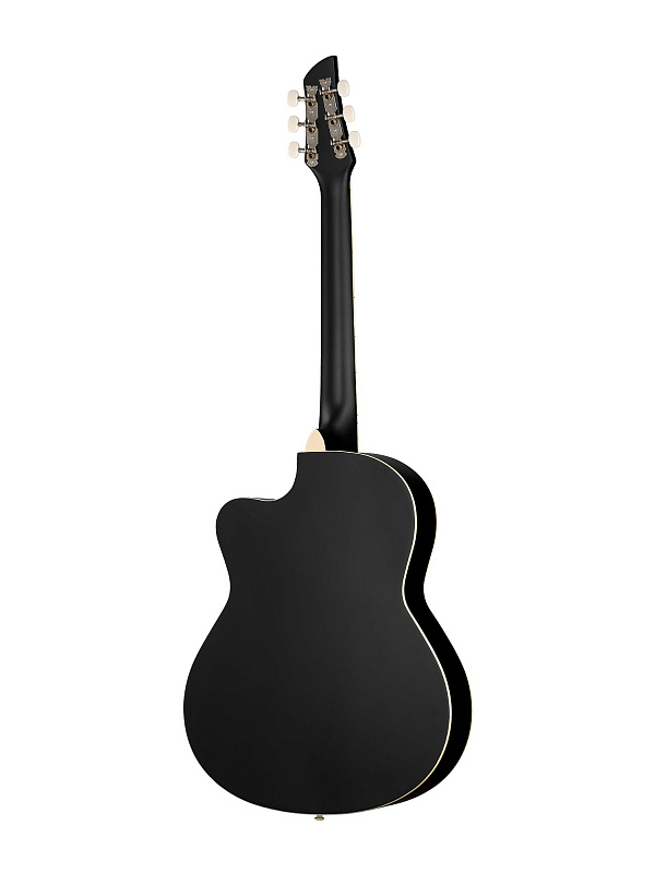Акустическая гитара, с вырезом, черная Caraya C931-BK в магазине Music-Hummer