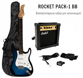 Комплект с электрогитарой ROCKET PACK-1 BB в магазине Music-Hummer