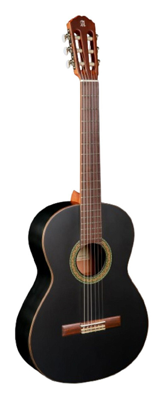 Фото Классическая гитара Alhambra 1C Black Satin, чёрный матовый