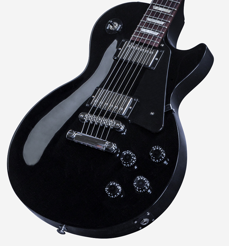 Фото GIBSON LP Studio 2016 T Ebony электрогитара, цвет - рный, фурнитура - хром