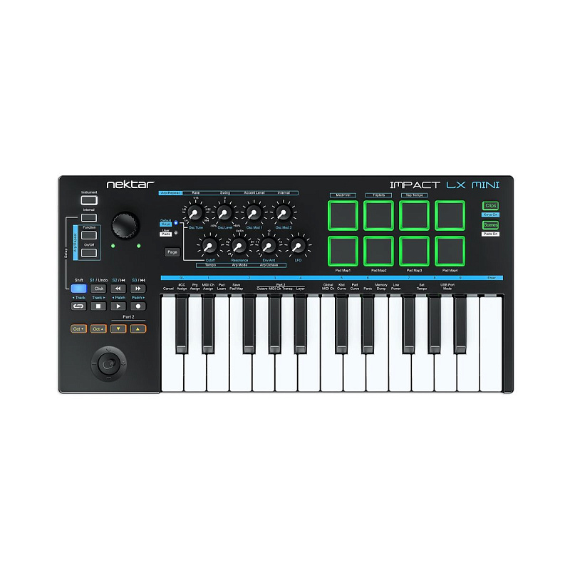 Фото USB MIDI контроллер Nektar Impact LX MINI