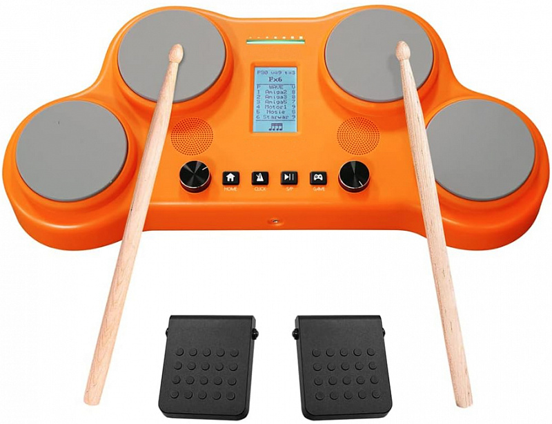 Электронная ударная установка ROCKDALE Impulse Mini Orange в магазине Music-Hummer