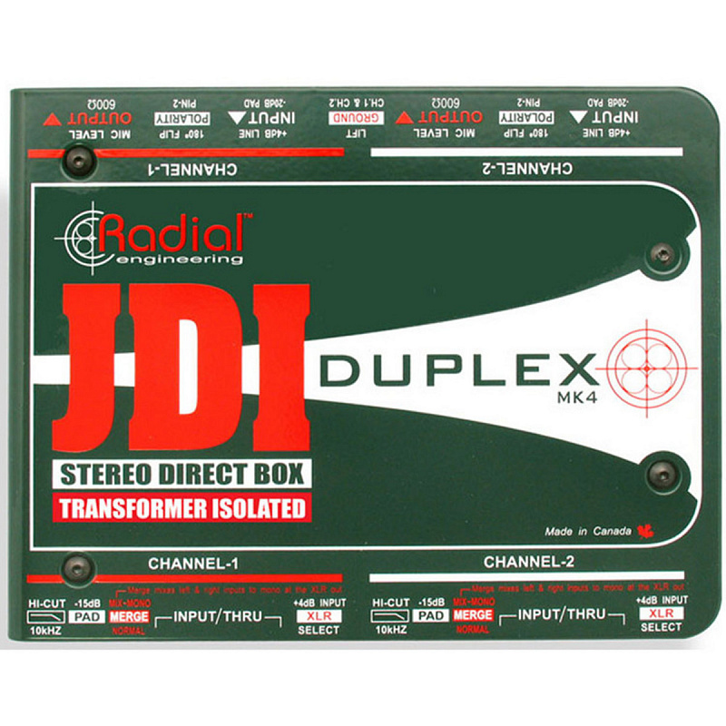 Radial JDI Duplex  Двухканальный пассивный дибокс  в магазине Music-Hummer