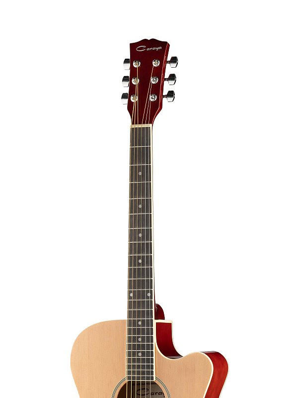 Акустическая гитара, с вырезом, цвет натуральный Caraya F521-N в магазине Music-Hummer