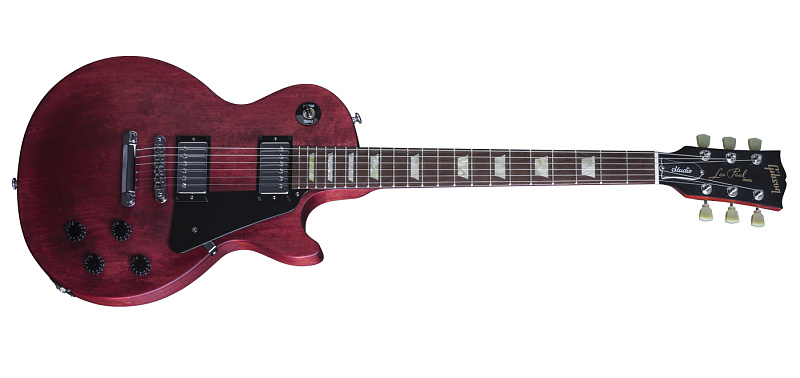 Фото GIBSON LP Studio Faded 2016 T Worn Cherry электрогитара, цвет - вишневый, фурнитура - хром
