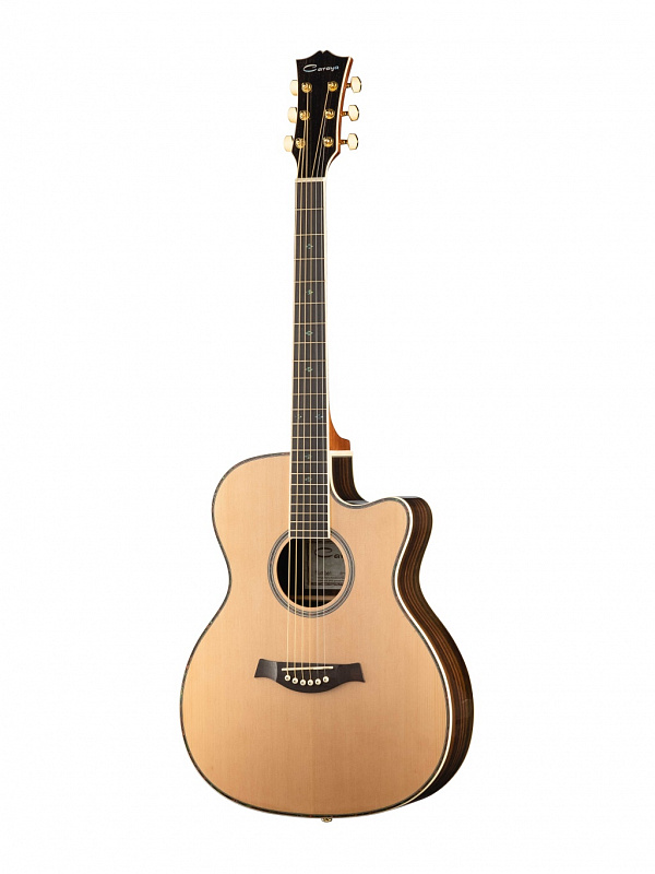 Акустическая гитара, с вырезом, цвет натуральный Caraya SP50-C/N в магазине Music-Hummer