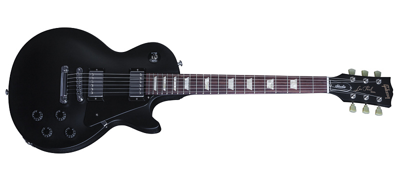 Фото GIBSON LP Studio Faded 2016 T Satin Ebony электрогитара, цвет - черный (матовый), фурнитура - хром