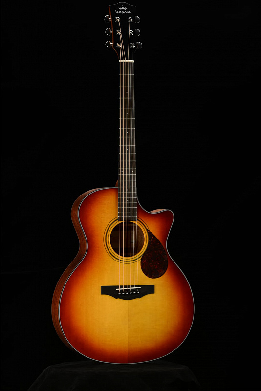 Электроакустическая гитара KEPMA F0E-GA Top Gloss Cherry Sunburst в магазине Music-Hummer