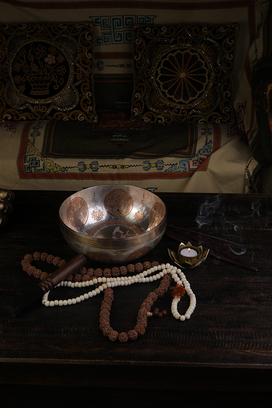 Фото Кованная поющая чаша Sun Full Carving SBSUN-FC