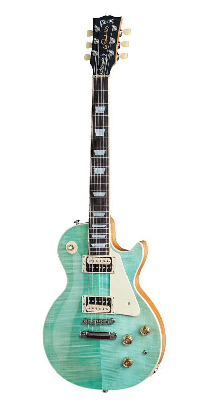 Фото Электрогитара GIBSON USA LES PAUL CLASSIC 2015 SEAFOAM GREEN