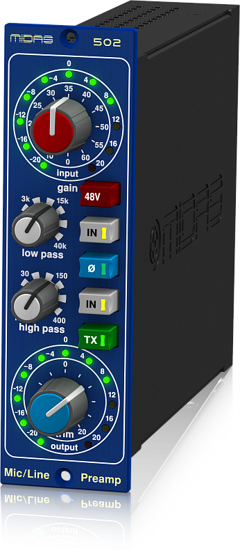 Фото MIDAS MICROPHONE PREAMPLIFIER 502