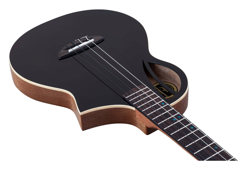 Фото Укулеле баритон FLIGHT AVIATOR Spruce Baritone BK CE, чёрный