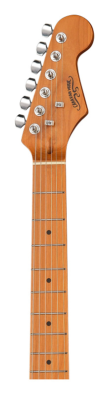 Фото Электрогитара Caravan Music C-G1S-CM16, хамелеон красно-золотой