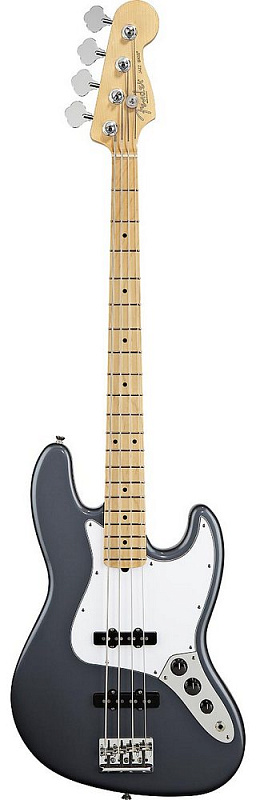Фото Бас-гитара FENDER AMERICAN STANDARD JAZZ BASS 2012 MN CHARCOAL FROST METALLIC
