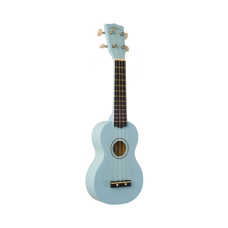 WIKI UK10S BBL -  гитара укулеле сопрано, клен, цвет нежно-голубой, чехол в компл. в магазине Music-Hummer
