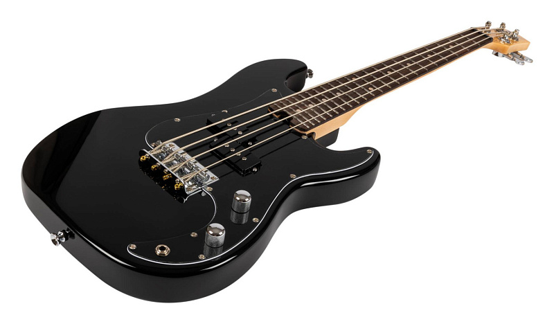 Фото Уменьшенная бас-гитара FLIGHT Mini Bass Lite BK, чёрный