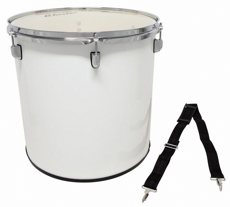 Барабан маршевый сурдо с ремнем, белый BASIX Surdo 16х16 в магазине Music-Hummer