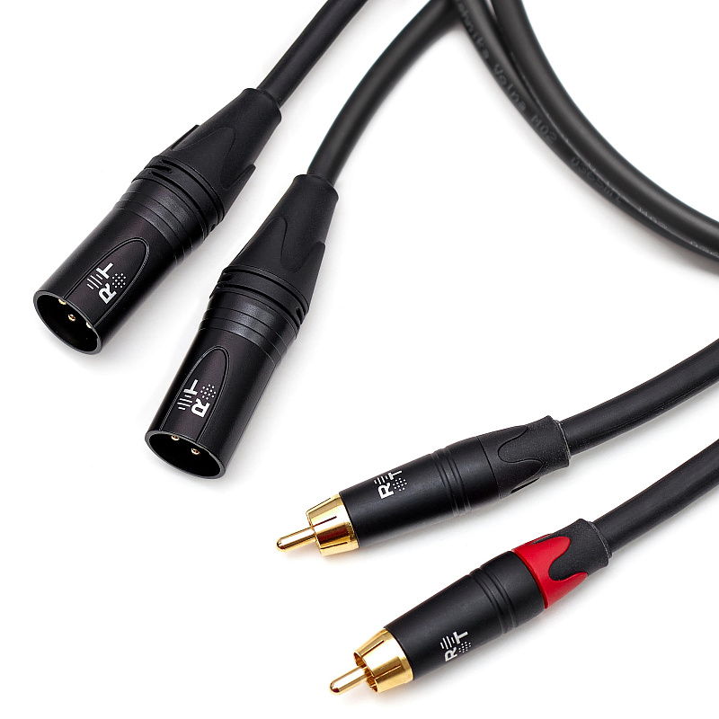 Фото Кабель межблочный 2XLR-2RCA Radiotehnika Volna M02 (male) 3 m
