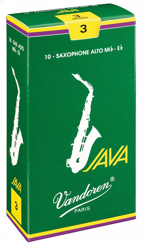 Vandoren SR2635  трости для альт-саксофона, JAVA, №3.5, (упаковка 10 шт. ) в магазине Music-Hummer