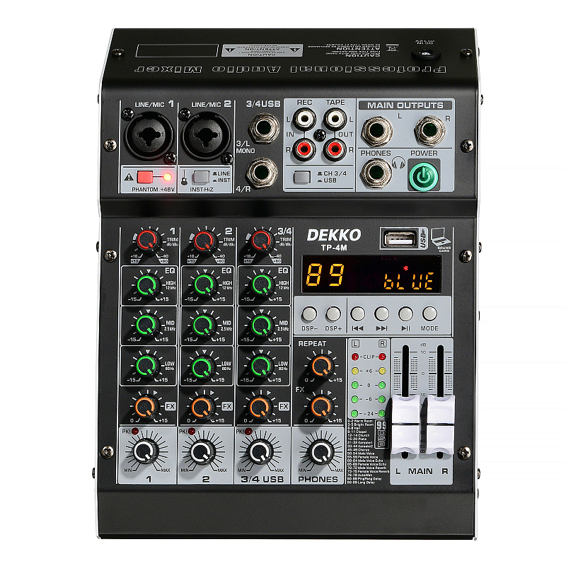 Фото Микшерный пульт DEKKO TP-4M