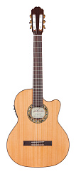 Классическая гитара со звукоснимателем Kremona F65CW-TLR-w/bag Fiesta Performer Series