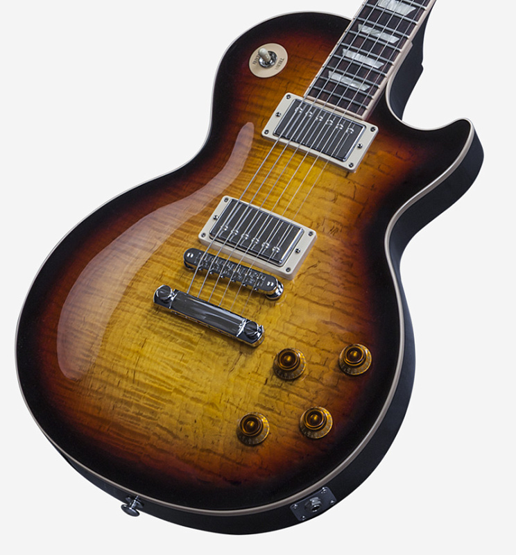 Фото GIBSON LP Standard 2016 2016 T Fireball электрогитара, цвет - санбёрст (огненный клён), фурнитура - хром