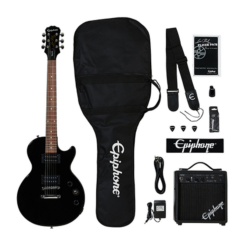 EPIPHONE Les Paul Electric Guitar Player Pack Ebony в магазине Music-Hummer