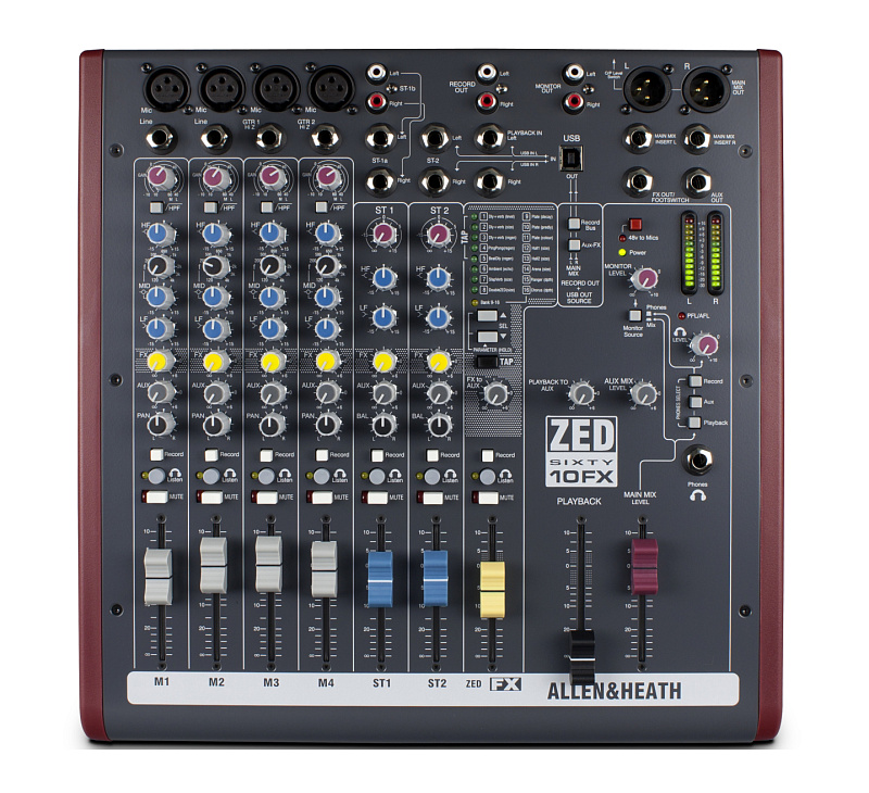 Фото Allen & Heath Zed60-10FX Микшерный пульт