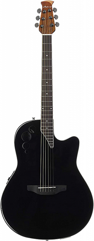 Электроакустическая гитара APPLAUSE AE44II-5S Elite Mid Cutaway Black Satin в магазине Music-Hummer