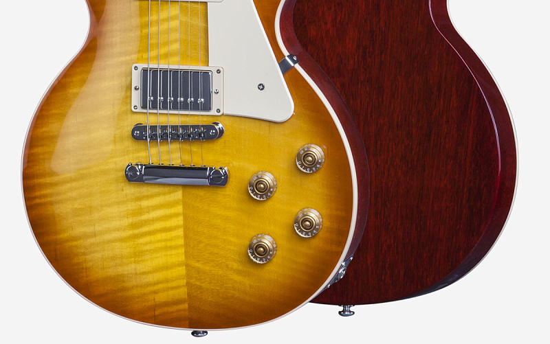 Фото GIBSONLP Traditional Premium Finish 2016 T Light Burst электрогитара, цвет - светлый санбёрст, Премиум отделка, фурнитура - хром