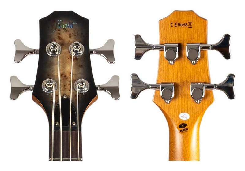 Фото Уменьшенная бас-гитара FLIGHT Mini Bass PBR, коричневый