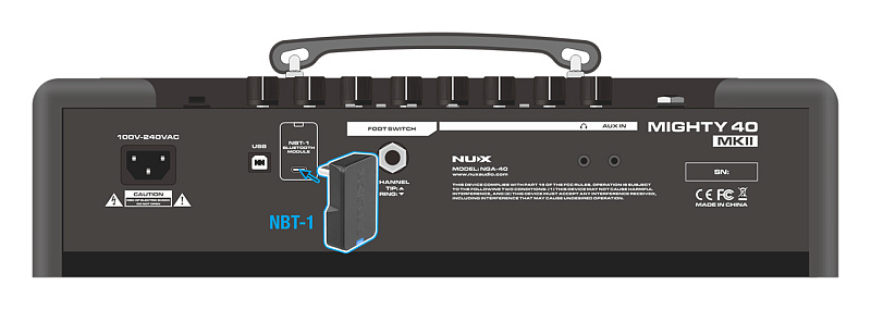 Фото Цифровой гитарный комбоусилитель Nux Mighty-40-MKII