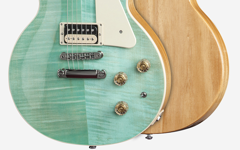 Фото Электрогитара GIBSON USA LES PAUL CLASSIC 2015 SEAFOAM GREEN