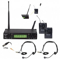 KARSECT KRU2/KLT-1U/HT-1B Радиосистема с двумя головными микрофонами
