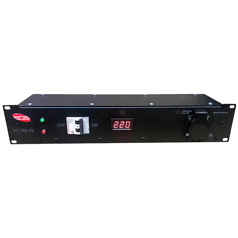 Фото RC708.1V Дистрибьютор питания, рэковый, EDS