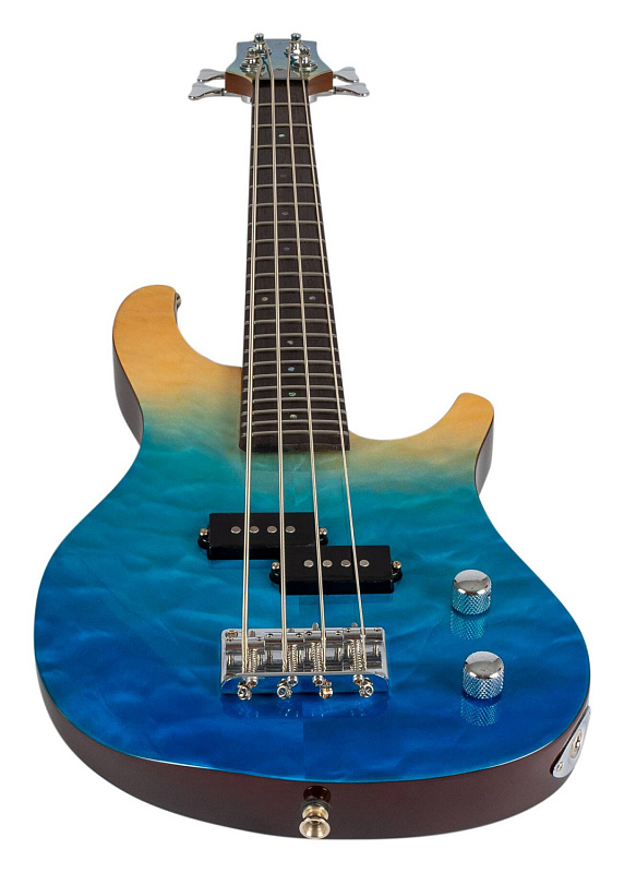Фото Уменьшенная бас-гитара FLIGHT Mini Bass TBL, голубой