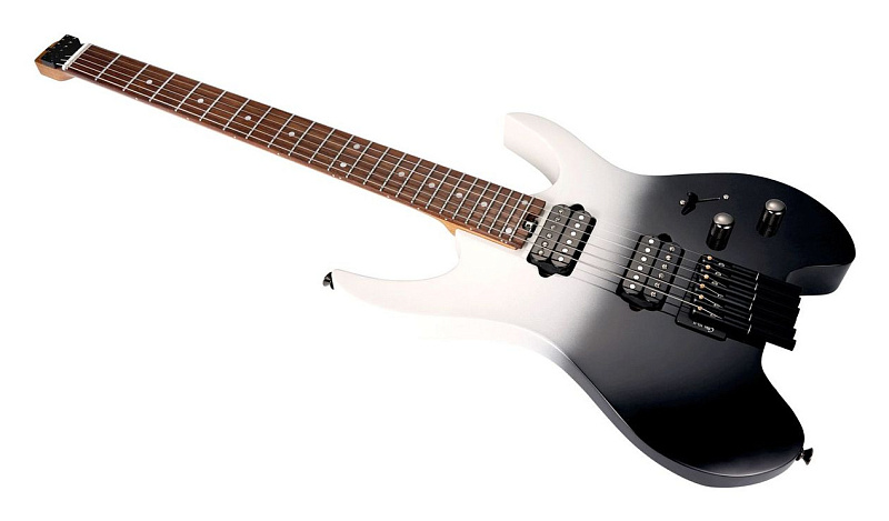 Фото Безголовая электрогитара Mooer MHL50 Black White Gradient, чёрно-белый градиент