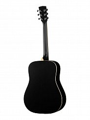 Акустическая гитара, черная, с чехлом Parkwood W81-BKS
