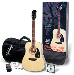 Акустический набор EPIPHONE PLAYERPACK DR-90 ACOUSTIC NAT CH HDWE