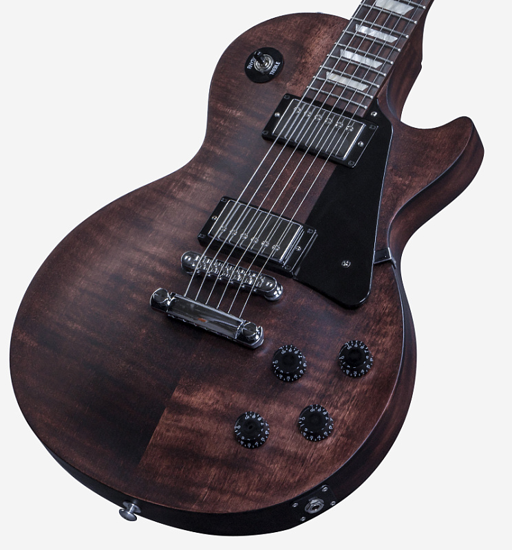 Фото GIBSON LP Studio Faded 2016 T Worn Brown электрогитара, цвет - коричневый, фурнитура - хром