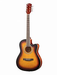 Акустическая гитара Foix FFG-3039-SB, с вырезом, санберст