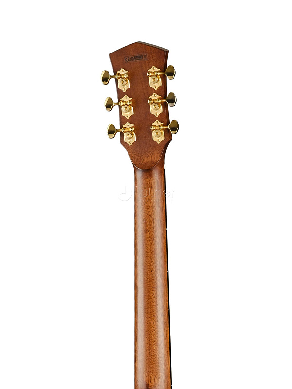 Фото Gold-A6-Bocote-WCASE-NAT Gold Series Электро-акустическая гитара, цвет натуральный, с чехлом, Cort