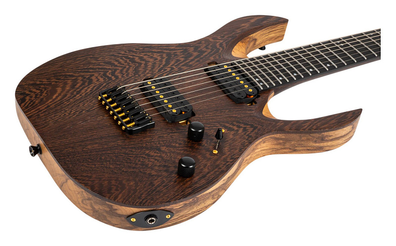 Фото Семиструнная электрогитара SPIRA S-1007 PRO Black Limba